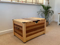 Large Handcrafted Solid Wood Storage Chest (690mm W) – Statement Storage Trunk