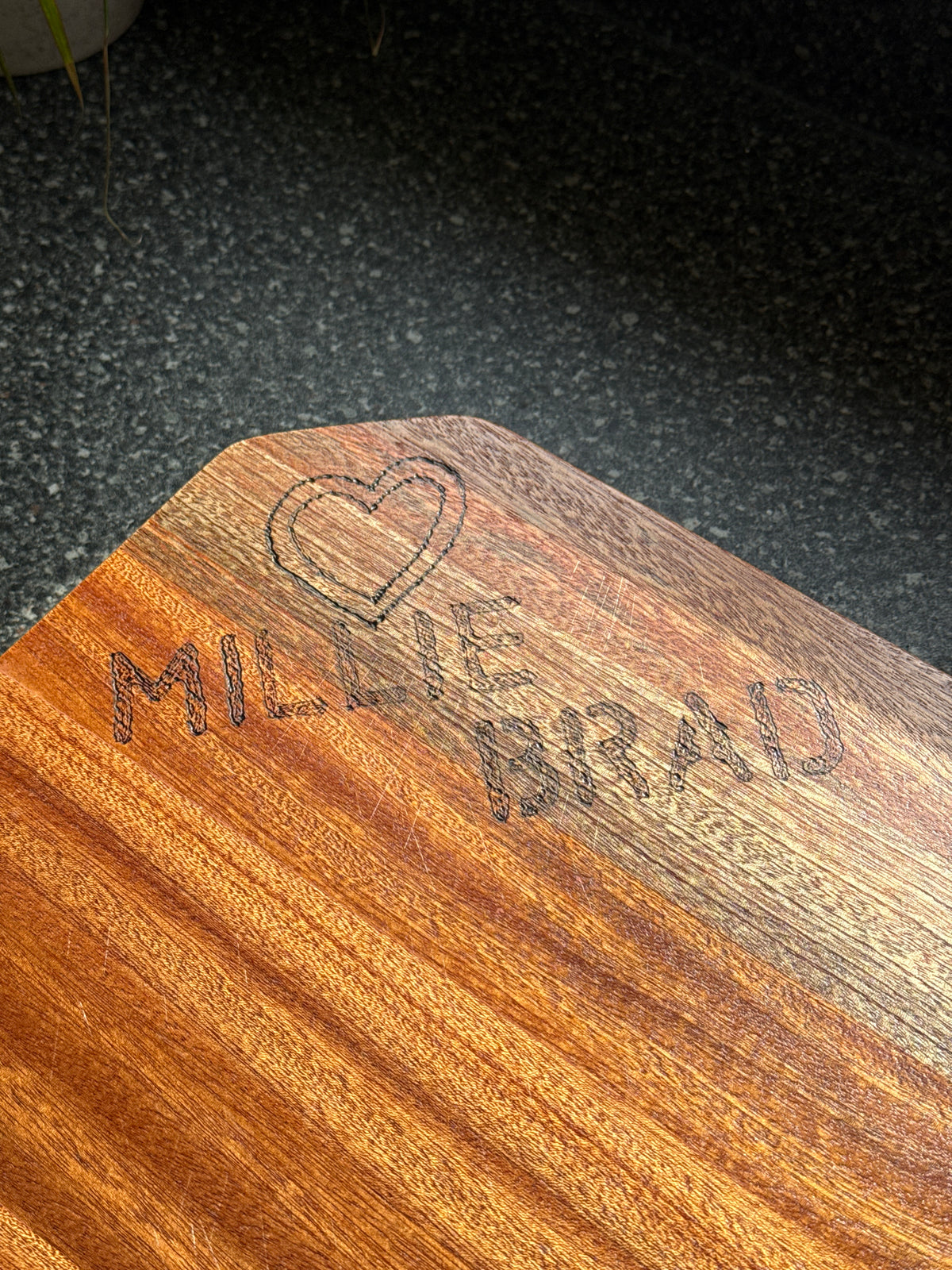 Handcrafted Solid Wood Chopping Board - Large