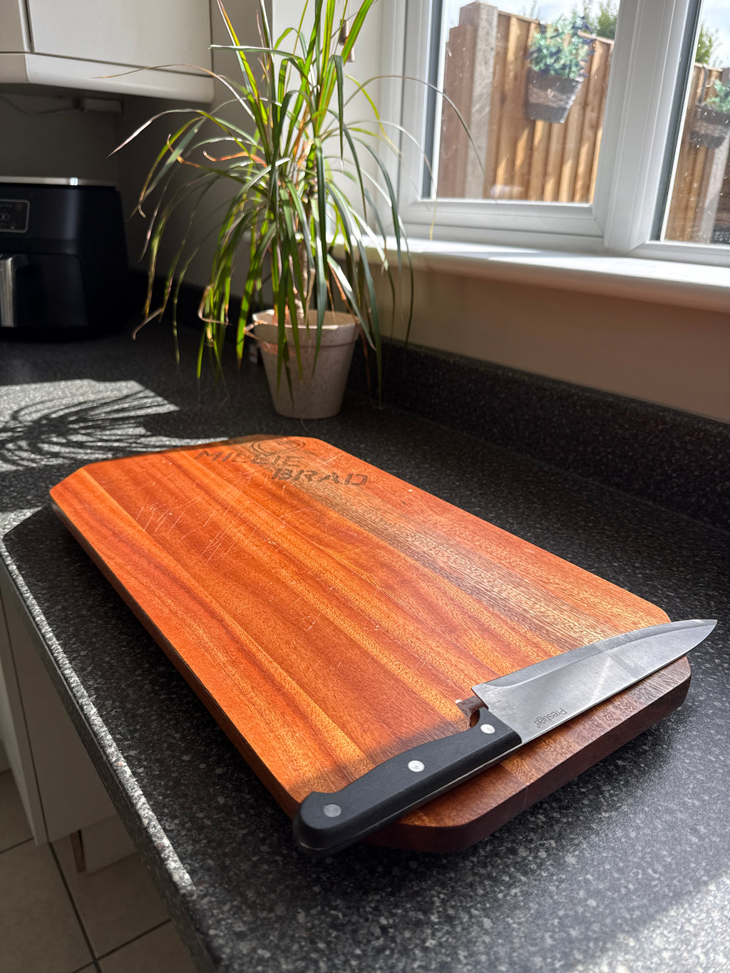 Handcrafted Solid Wood Chopping Board - Large